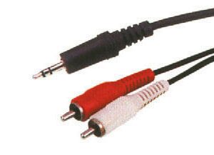 cablu jack 35 mm la 2x rca 10m stereo cabletech