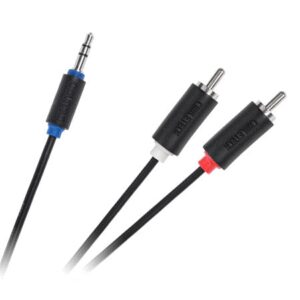 cablu jack 35 mm la 2x rca 3m cabletech