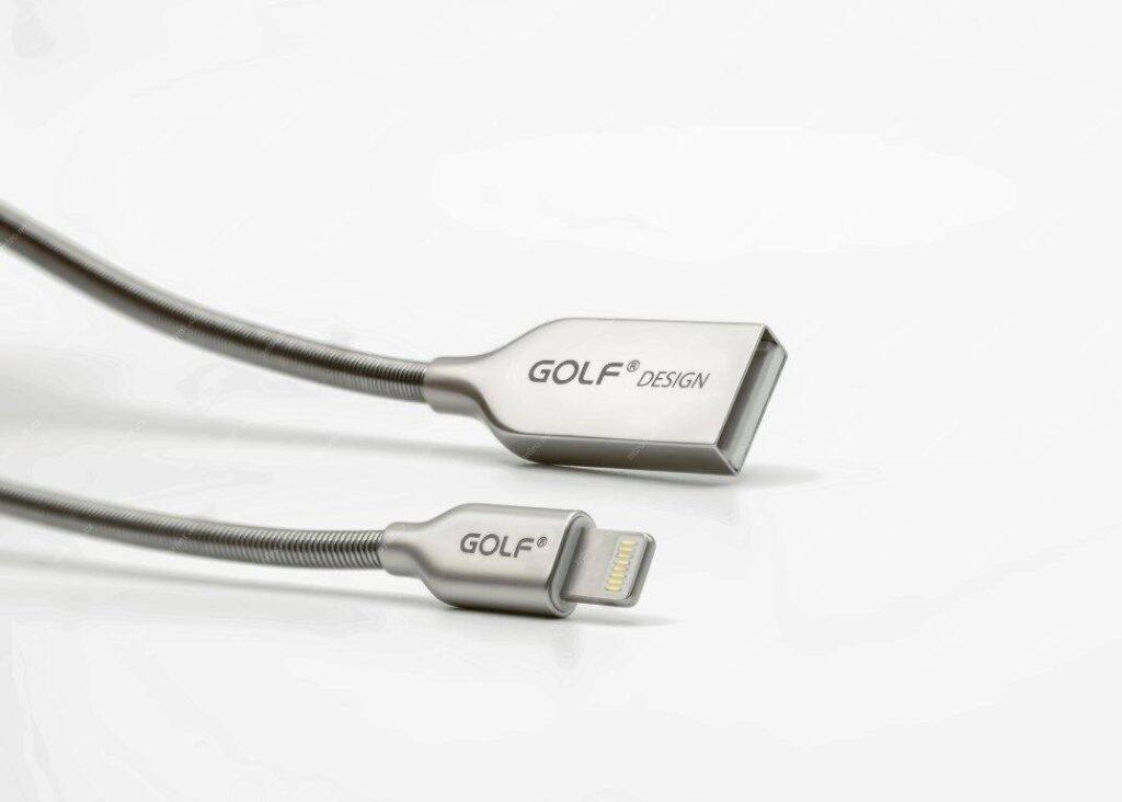 cablu kirsite micro usb golf 36m argintiu 1m 24a fast charging 6