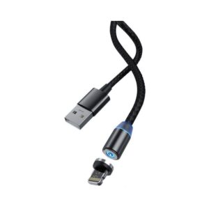 cablu magnetic 21a led 1m devia gracious iphone negru
