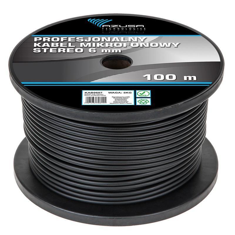 cablu microfon profesional 6mm stereo azusa kab0607 2