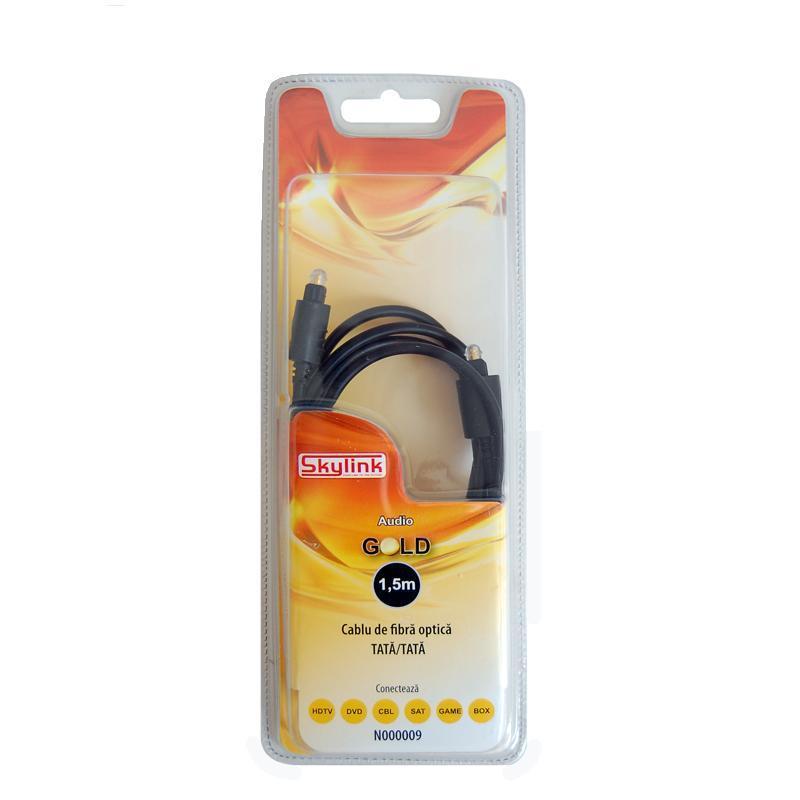 cablu optic toslink 15m gold audio digital 1