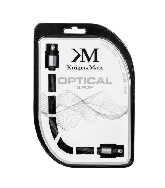 cablu optic toslink toslink 2m digital audio profesional krugermatz 1