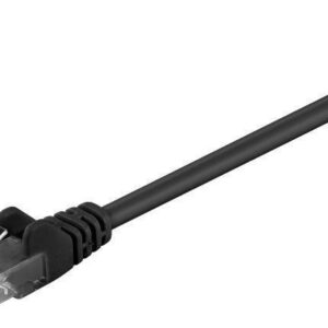cablu pach retea cat5e utp 2x rj45 3m negru cca neecranat goobay