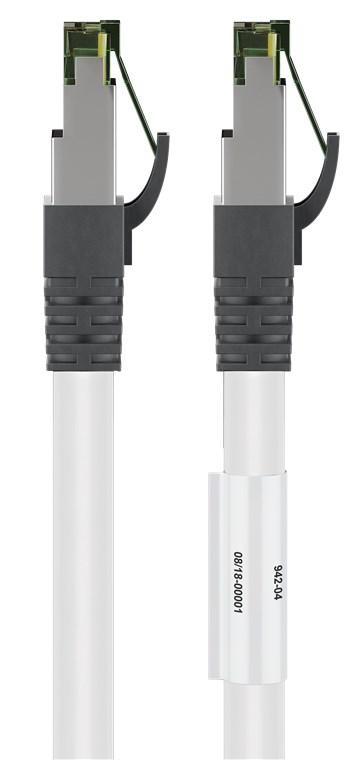 cablu patchcord cat81 sftp 1m alb pimf 2000mhz rj45 cupru goobay 1