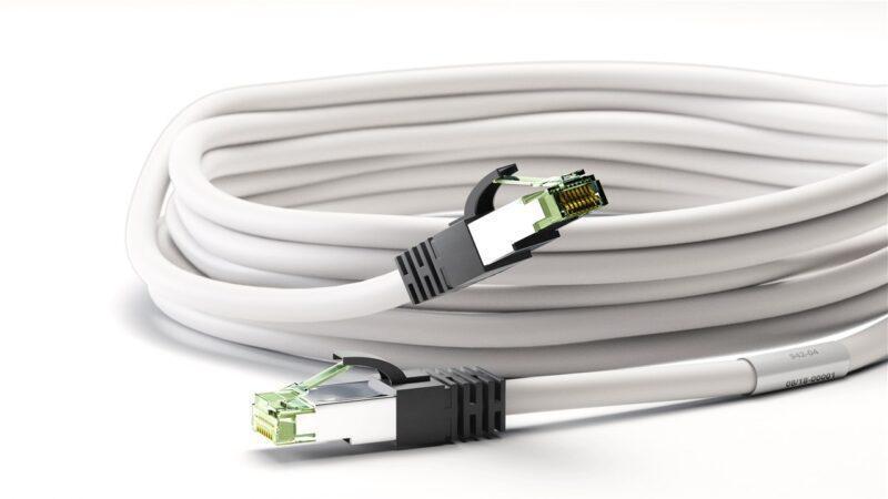 cablu patchcord cat81 sftp 1m alb pimf 2000mhz rj45 cupru goobay 4