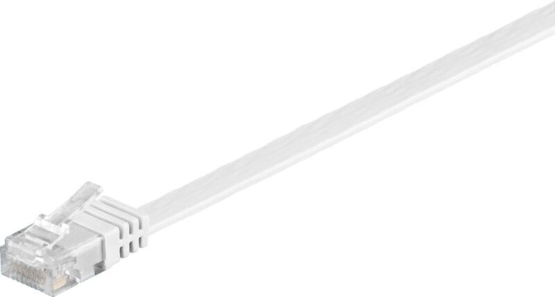 cablu plat cat6 utp 7m 250mhz rj45 cupru alb goobay 1