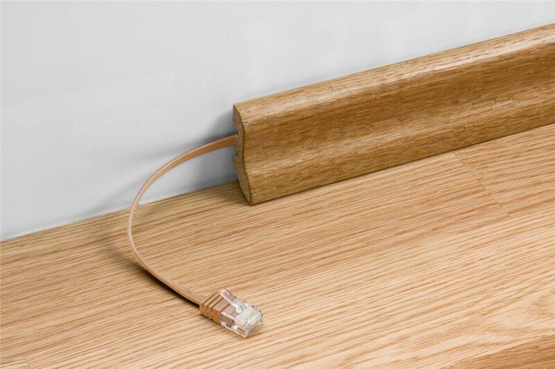 cablu plat cat6a utp 2m 500mhz rj45 cupru galben goobay 4