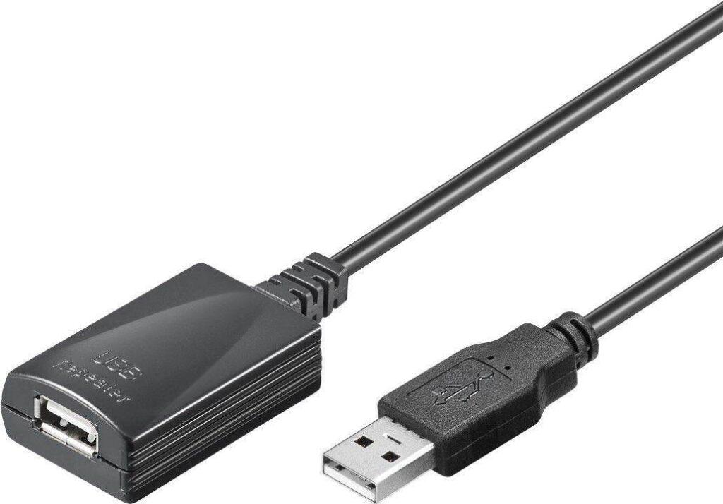 cablu prelungitor activ usb 5m extensibil 20m goobay