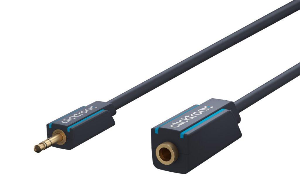 cablu prelungitor audio profesional jack 35 mm 5m mama tata stereo ofc cupru dublu ecaranat fara oxigen clicktronic 70489 7