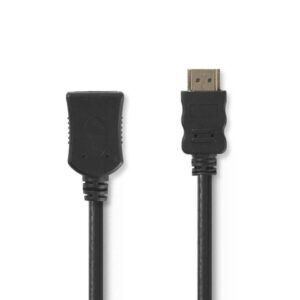 cablu prelungitor hdmi tata hdmi mama highspeed ethernet contacte aurite 2m nedis