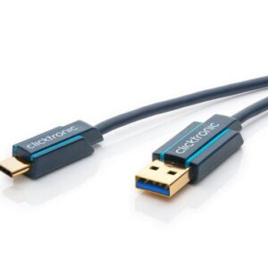 cablu profesional 1m usb type c usb 30 45w superspeed 5gbit s ofc cupru aurit clicktronic