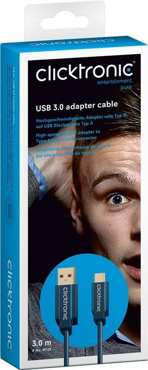 cablu profesional 3m usb type c usb 30 45w superspeed 5gbit s ofc cupru aurit clicktronic 1