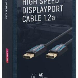 cablu profesional displayport displayport 2m v12a 4k 60hz 216gbit s awg26 ofc clicktronic 70711