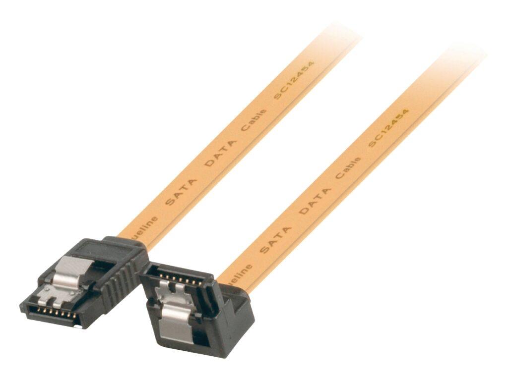 cablu sata 6gb s sata 7pin mama cu blocare sata 7 pin mama 90grade cu blocare 1m galben valueline scaled