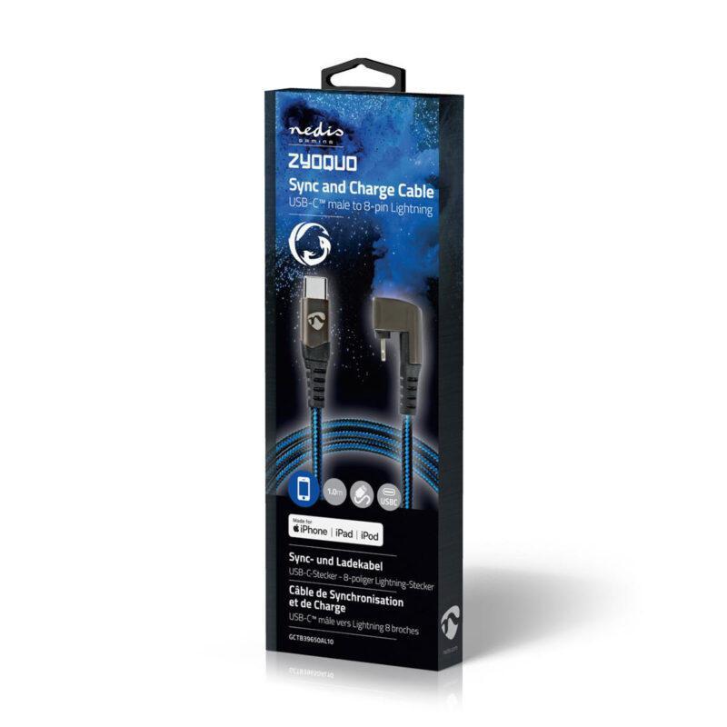 cablu sincronizare incarcare usb type c lightning 180 1m nedis 12