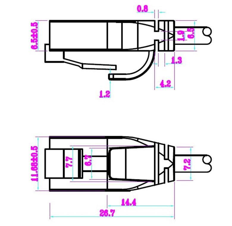 cablu slim 36mm patchcord cat6 utp 10m negru 250mhz rj45 cupru goobay 2