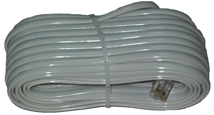 cablu telefon extensie alb 15m rj11