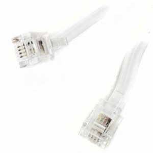 cablu telefon extensie rj11 4m alb