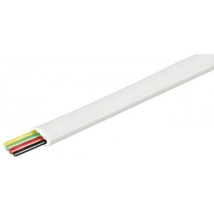 cablu telefon plat 4 fire alb ccs well pret 1m