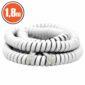 cablu telefon receptor spiralat rj10 4p 4c 18m alb