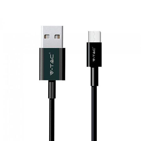 cablu type c 1m silver editon negru v tac