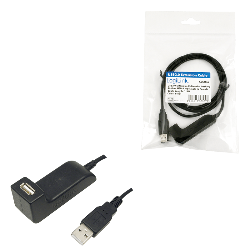 cablu usb 20 a soclu mama usb a mufa tata nichelat 15m negru logilink 2