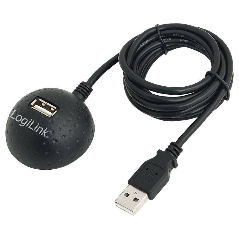 cablu usb 20 a soclu mama usb a mufa tata nichelat15m negru logilink