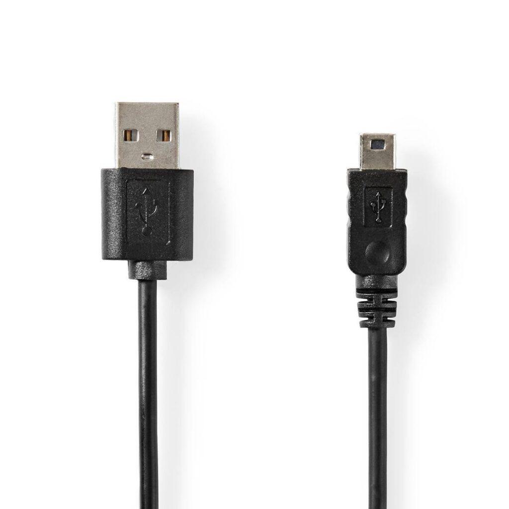 cablu usb 20 a tata mini 5 pini mini usb tata 2m negru nedis