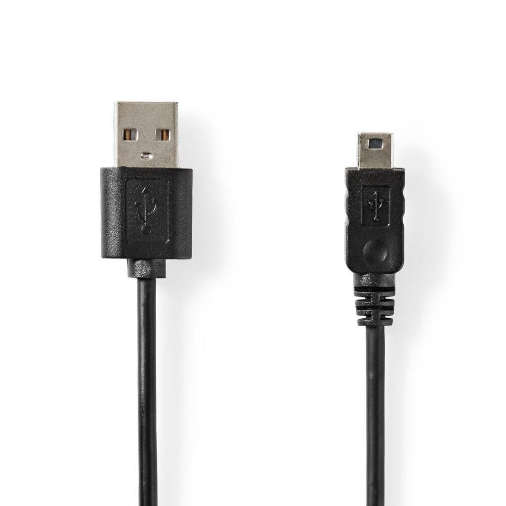 cablu usb 20 a tata mini usb 5 pin tata 3m negru nedis