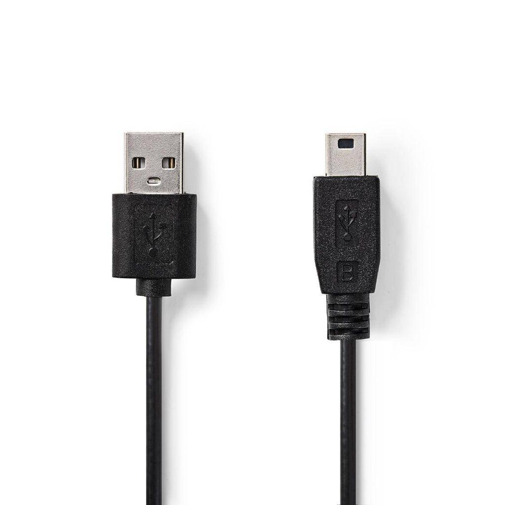 cablu usb 20 a tata mini usb tata 1m nedis 2