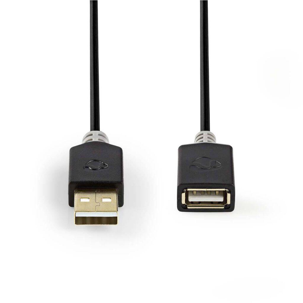cablu usb 20 a tata usb a mama 2m nedis 1