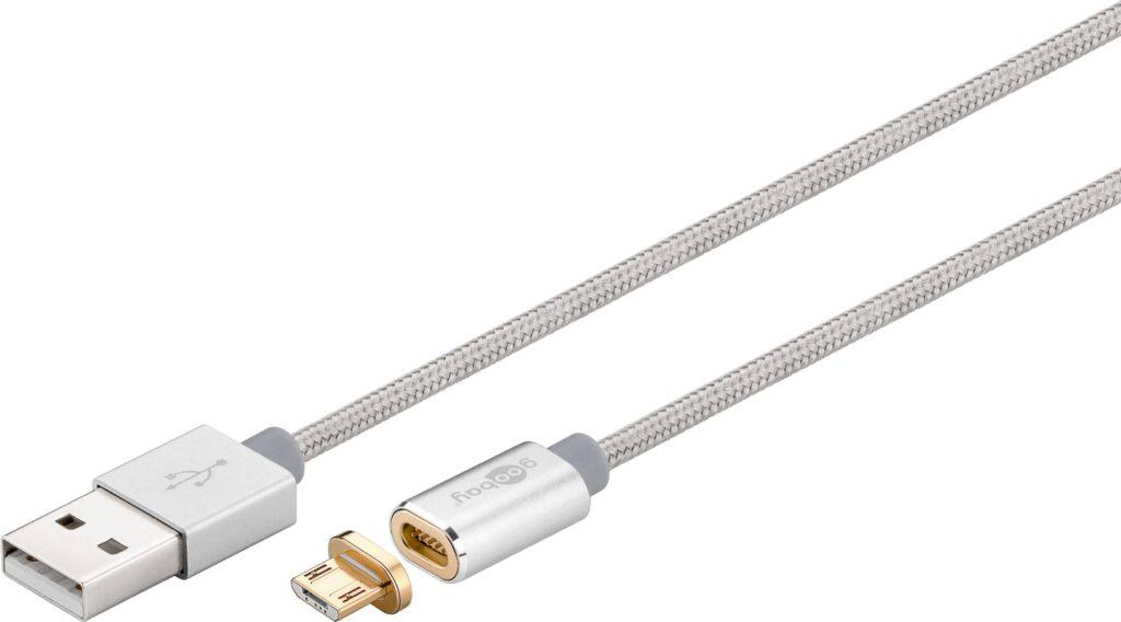 cablu usb 20 cu mufa magnetica micro usb 12m argintiu goobay 2 scaled