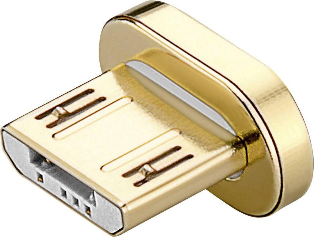 cablu usb 20 cu mufa magnetica micro usb 12m negru goobay 1