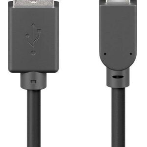 cablu usb 20 micro usb 03m negru goobay
