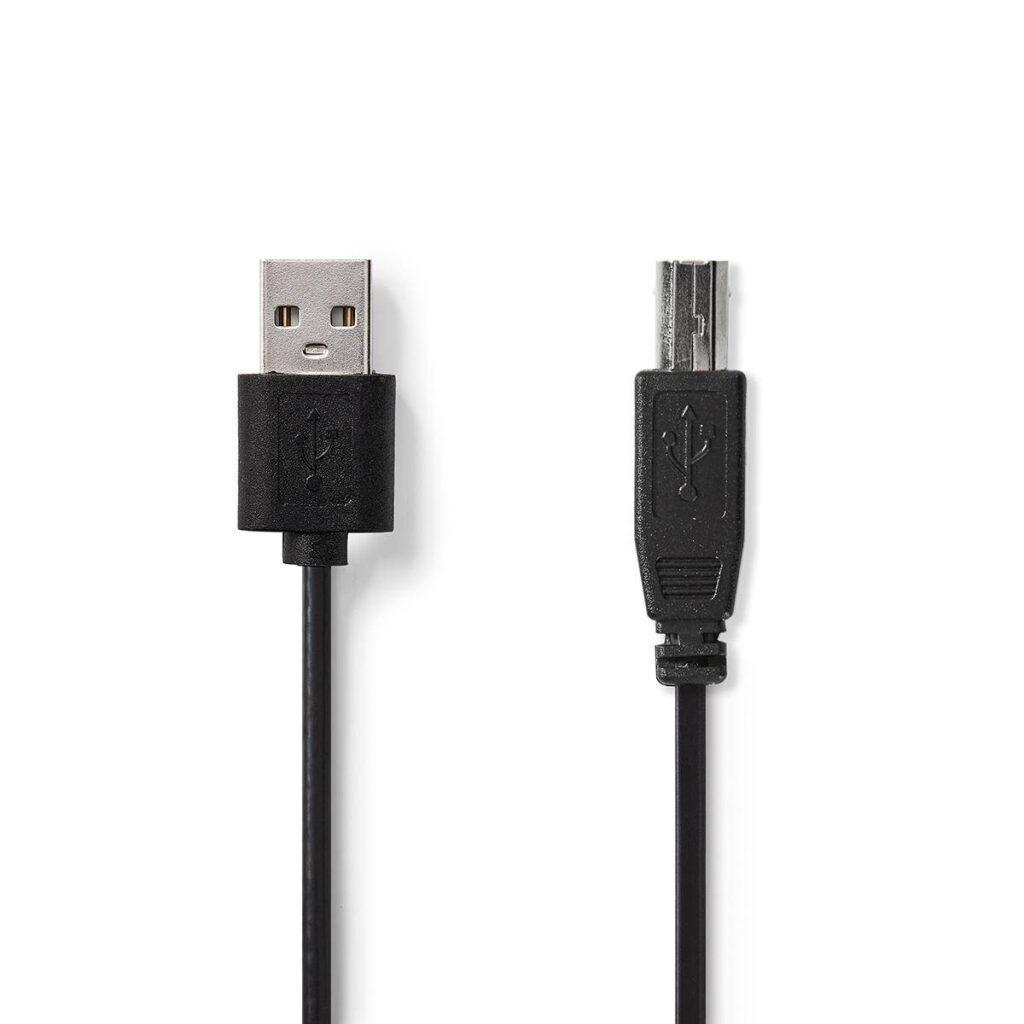 cablu usb 20 nedis usb a tata usb b tata 2m 1