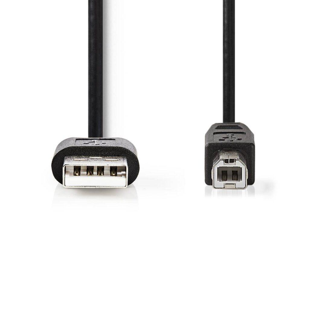 cablu usb 20 nedis usb a tata usb b tata 2m