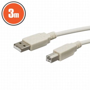 cablu usb 20 tata a la tata b 3m