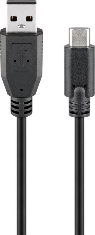 cablu usb 20 tata la usb type c tata 05m negru goobay