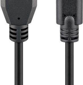 cablu usb 20 tata la usb type c tata 18m 3a negru goobay