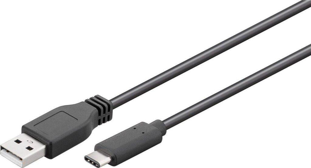 cablu usb 20 tata la usb type c tata 3m 3a negru goobay