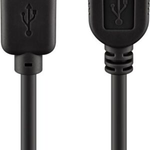 cablu usb 20 usb a soclu usb a mufa 5m negru fire cupru goobay