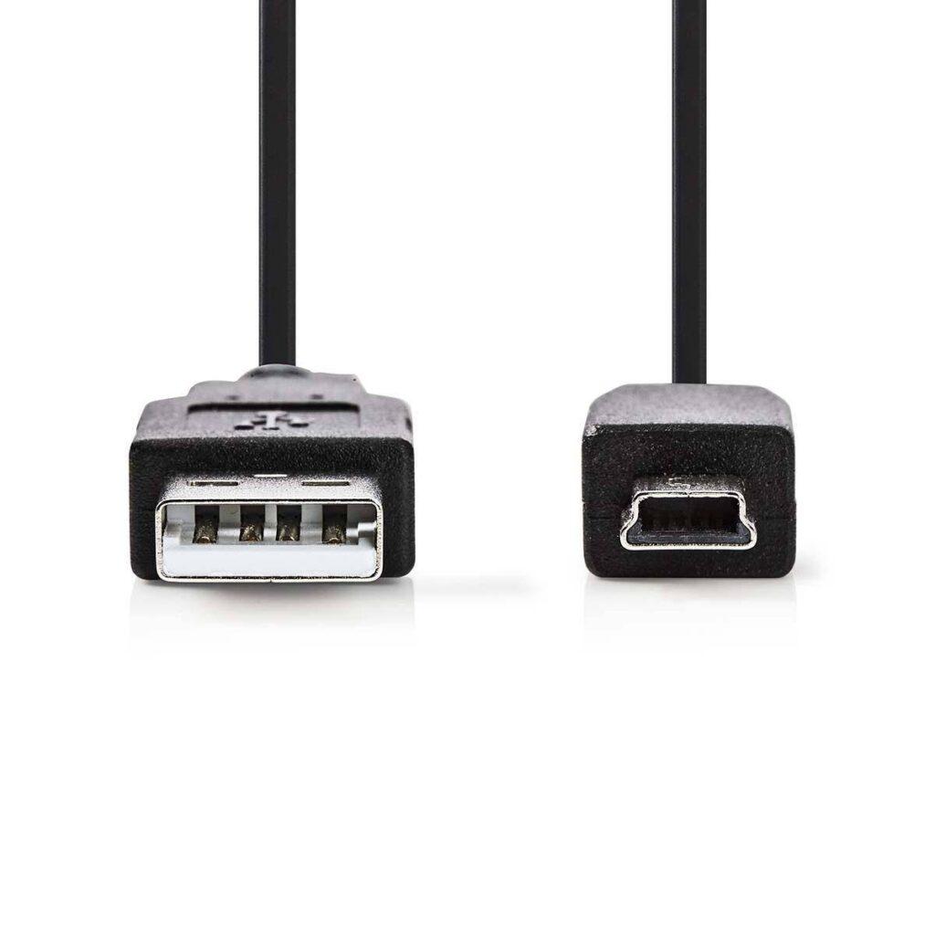 cablu usb 20 usb a tata mini usb tata 2m nedis 1
