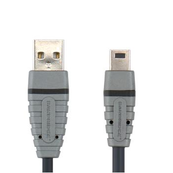 cablu usb 20 usb a tata usb mini 5 pini tata 2metri bandridge 1