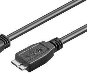 cablu usb 30 1m a tata la micro usb triplu ecranat goobay