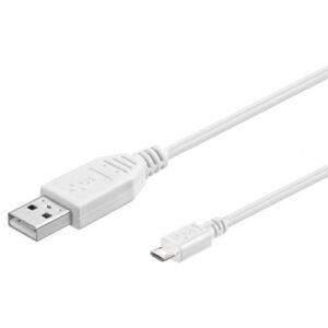 cablu usb a tata la micro usb tata 18m hi speed usb 20 alb goobay