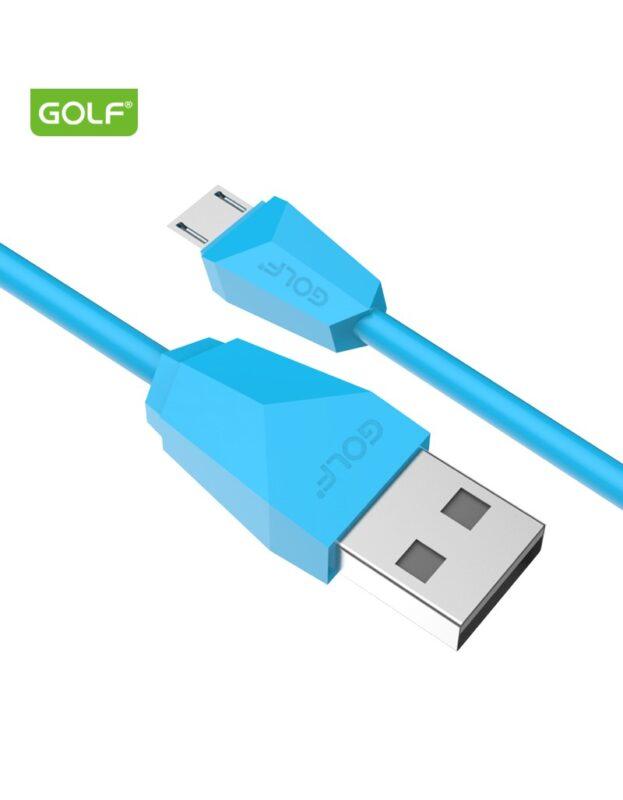 cablu usb la micro usb golf diamond sync cablu albastru 1m 2a gc 27m