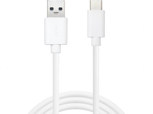 cablu usb type c 31 usb a 30 sandberg 336 151m alb 1
