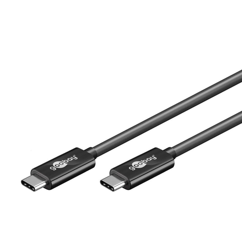 cablu usb type c generatia 2 tata tata 10gbit s 05m negru goobay