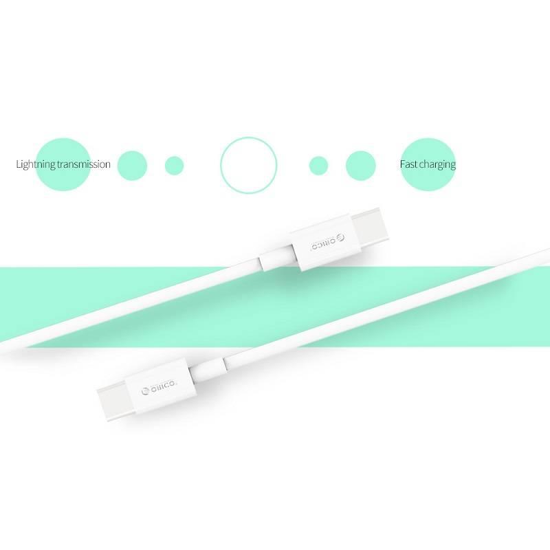 cablu usb type c tata tata 1m alb orico bcu 10 6